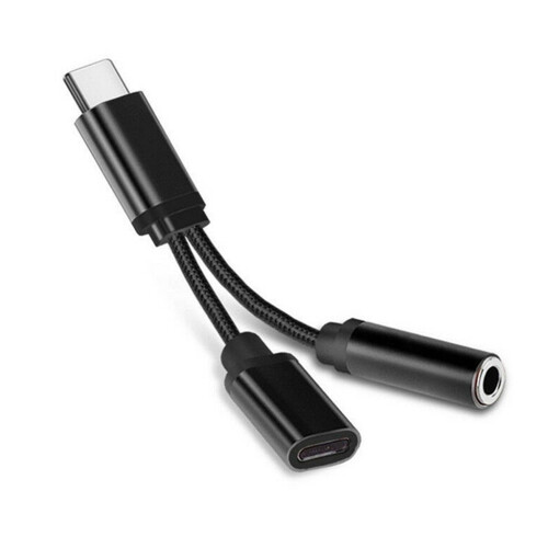 Convenient for3.5mm  Most Type-C to Digital Audio Adapter Cable Black