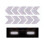 10Pcs Waterproof Self Adhesive Car Reflector Sticker Collision Avoidance Silver white 1
