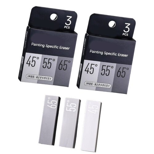 3 Hardness Sketching Highlight Erasers PVC Painting Specific Erasers For Student 2 boxes