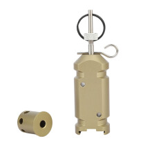 Perimeter Trip Alarm AluminumAlloy Camp Safe Perimeter Trip Wire Alarm Gold With magazine