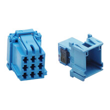 Car Wiring Coupler Set with 8 Way Blue Locking Housings for Repair 6-968971-1 A