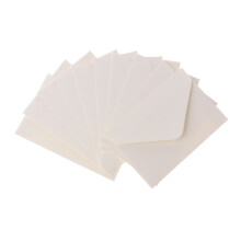 50 Sheets Vintage Envelopes for 4''x2.67'' Cards Wedding Invitation Letter Bags White
