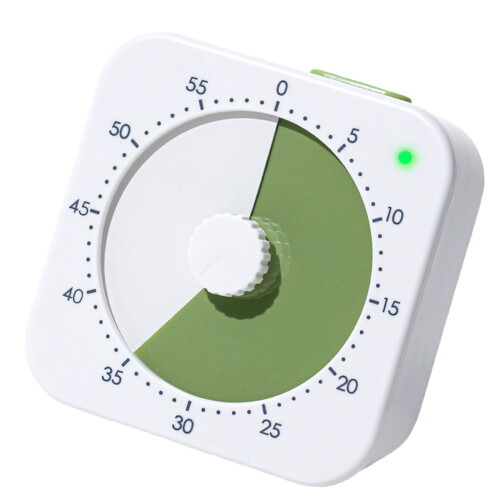Visual Time Aid for Homework, Reading Practice, and Class Use Green