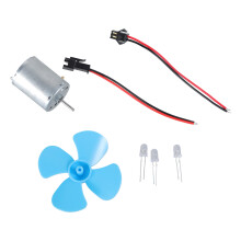 Wind Turbines Motor Model Kits with Fan Blades Wind Power Teaching Tool