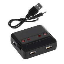 4.2V Lipo Battery 4 in 1 USB Charger for E010 H31 X4 Syma X5SW X5C X5HW