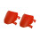 Motorcycle Number Plate Panel for X/S 2 Piece Plastic Front Trim Cover Red 1