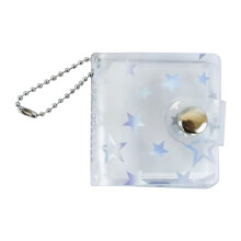 Pocket Size Clear PVC Photo Display Album with Snap Strap for Daily Storage 1