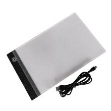 LED A4 Tracing Pad with Side Touch Control for Copying and Drawing Work Use Black