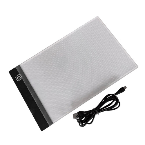 LED A4 Tracing Pad with Side Touch Control for Copying and Drawing Work Use Black