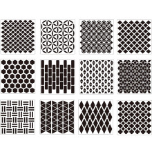 12 pcs Reusable Painting Drawing Stencils Mandala Dotting Template Sets White