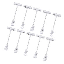 Rotating Label Display Clip Message Holders Set for Retail Cards and Transparent clip L