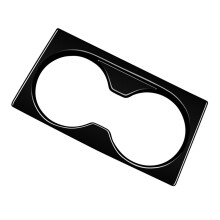 ABS Console Cup Area Trim Frame for Daily Cabin Detail and Border Care Black
