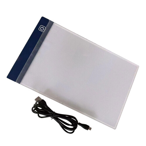 Sketch Transfer Light Pad A4 Board with Slim Body and Touch Brightness Control Blue
