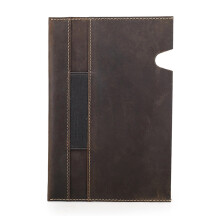 Writing Journal Notebook Sleeve Design with Pen Loop in Genuine Leather Cover