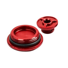 Large and Small Engine Timing Set, 2 Piece Metal Units for Repair Red
