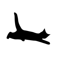 Vinyls Feline Decal Sticker for Car Window Easter Theme Cute Fun Mirror Holiday Black