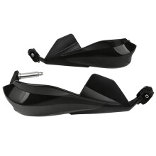 Pair Of Motorcycle Handlebar Antler Hand Guards For Wind And Weather Defense Black