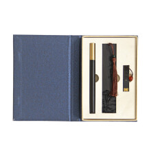 Retro Wood Calligraphy Pen Classic Ebony Signature Pen for w/ Bookmark U Disk Ebony