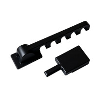 Motorhome Window Limiter with Two Piece Design for Daily Ventilation Control Black