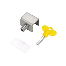 Steel Window Safety Lock Child Proof Restrict Device No Drill Home Single Hole Silver