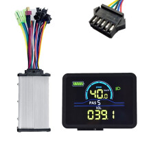 P5C LCD-Anzeige für Elektrofahrräder, 24 V-60 V + 36 V/48 V, 350 W, Sinus-Controller, UART, E-Bike-Farb-LCD-Anzeige, SM 5-Polig