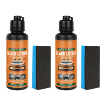 Wipe-On Plastic Restorer Kit for Dashboard Parts and Visible Car Trim Care 2 PCS