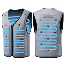 Water Cooling Vest Wear with Sleeveless Shape for Hot Weather Daily Use Grey XXXL