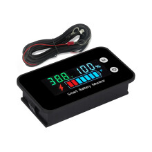 Battery Capacity Indicators 7-100V Leads Acid Lithiums Car Motorcycle Voltmeter
