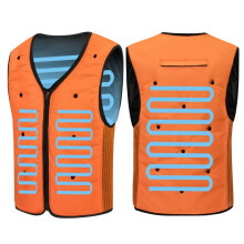 Cooling Vest Work Layer for Summer Outdoor Tasks and Daily Heat Relief Orange. M
