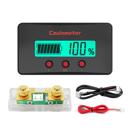 Coulometer Professional Bidirectional Coulomb Meter For Electrical 0.5 meter thread 200A