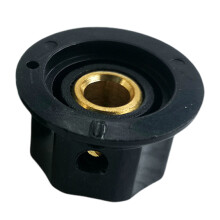 Guitar Effect Pedal Knob with Secure Screws 25x14.5mm 6.4mm 1/4in Hole Diameter Black