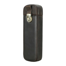 Leather Fountain Pen Pencil Box for 3 Writing Tools and Office Carry Use Daily