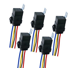 Vehicle Unit Harness Kit with 5 Pin Socket and Wire Leads Repair for Truck 12V