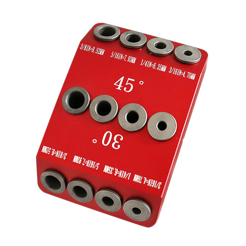 Multi-angle Woodworking Drilling Positioning Locator Used by Carpenters Red Single