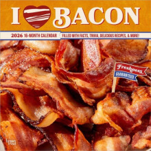 I Love Bacon 2026 Square Flap Calendar Other Book
