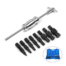 9pcs Convenient & Versatile Inner Bearing Removal Kits Inner Bearing Puller set Blue
