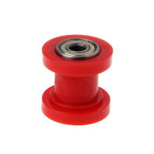 10mm Drive Chain Pulley Roller Slider Tensioner Wheel Guide Enduro Motorcycle Red
