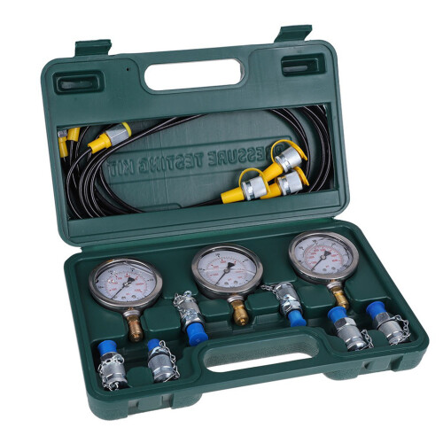 6 Test Couplings, 3 Pressure Gauges, 3 Test Hoses , Test Coupling 8700psi Max