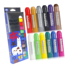 Colorful Paint Crayons Paint Stick Set with 12 Colors for Drawing Sketch Art