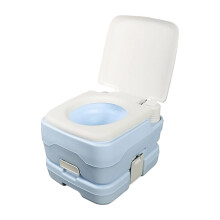 Dense Travel Toilet 10L Capacity Thin For Outdoor Camping Marine Use White
