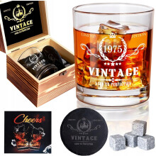 Szklanka Do Whisky Zestaw Prezentowy Urodzinowy Vintage