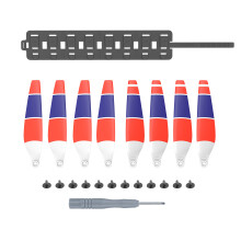 2 Sets Propellers Kit + Storage Strap 8 Slot Roll for Case for Mini 3 Pr Gray bag F