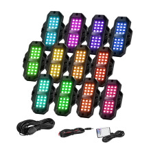 Vehicle Chassis Light Set with Multicolor Rock Lamps and Phone Control 12