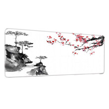 Ink Wash Landscape Desk Pad Mouse Pad with Grip Rubber Base Use GF0369