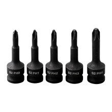 Driver Head Set, 3/8 in Drive 5 Pc Steel for Storage Daily Use