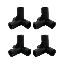 Multipurpose 4 Way Plastic Couplings Joints Perfect For Industrial Or Household 4 pieces