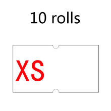 10 Roll Price Label Tag Single Row Label Sticker White Retail for Shop Price Gun XS