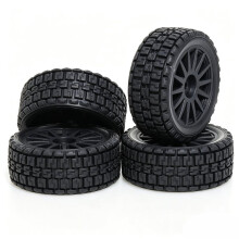 Pour MJX 14304 1/10 Accessoires de Voiture RC Pneus de Rallye D'Origine Pièces de Rechange pour Performance Améliorée Noir