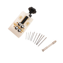 Hand Pin Tool Set with Guided Positioning for Jewelry and Model Work White