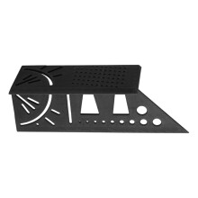 DIY Workshop Square with Line Marker Measuring Guide for Wood Project Layout Use Black